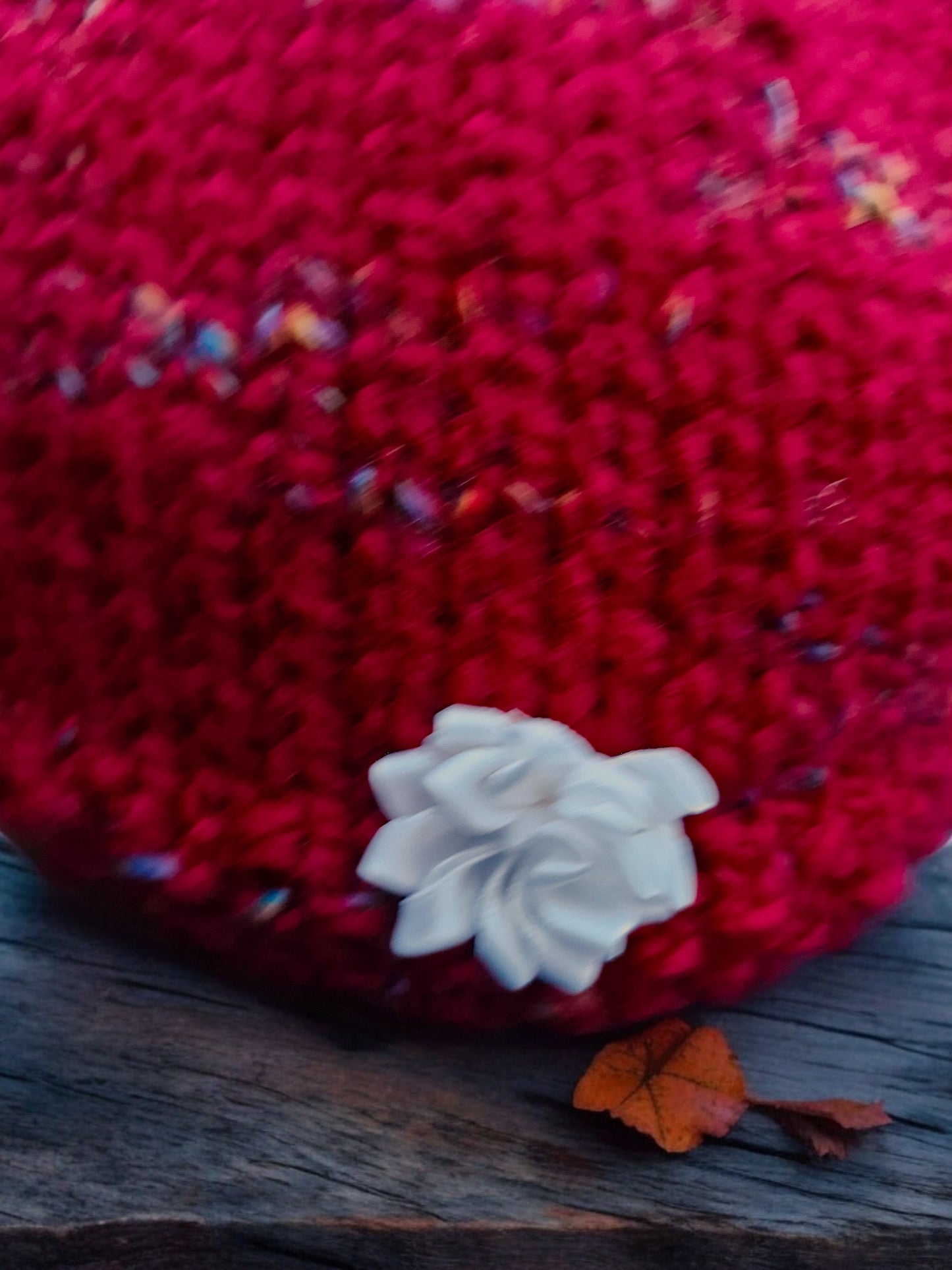 Handmade Knitted Super Chunky Large Tea Cosy Blood Red