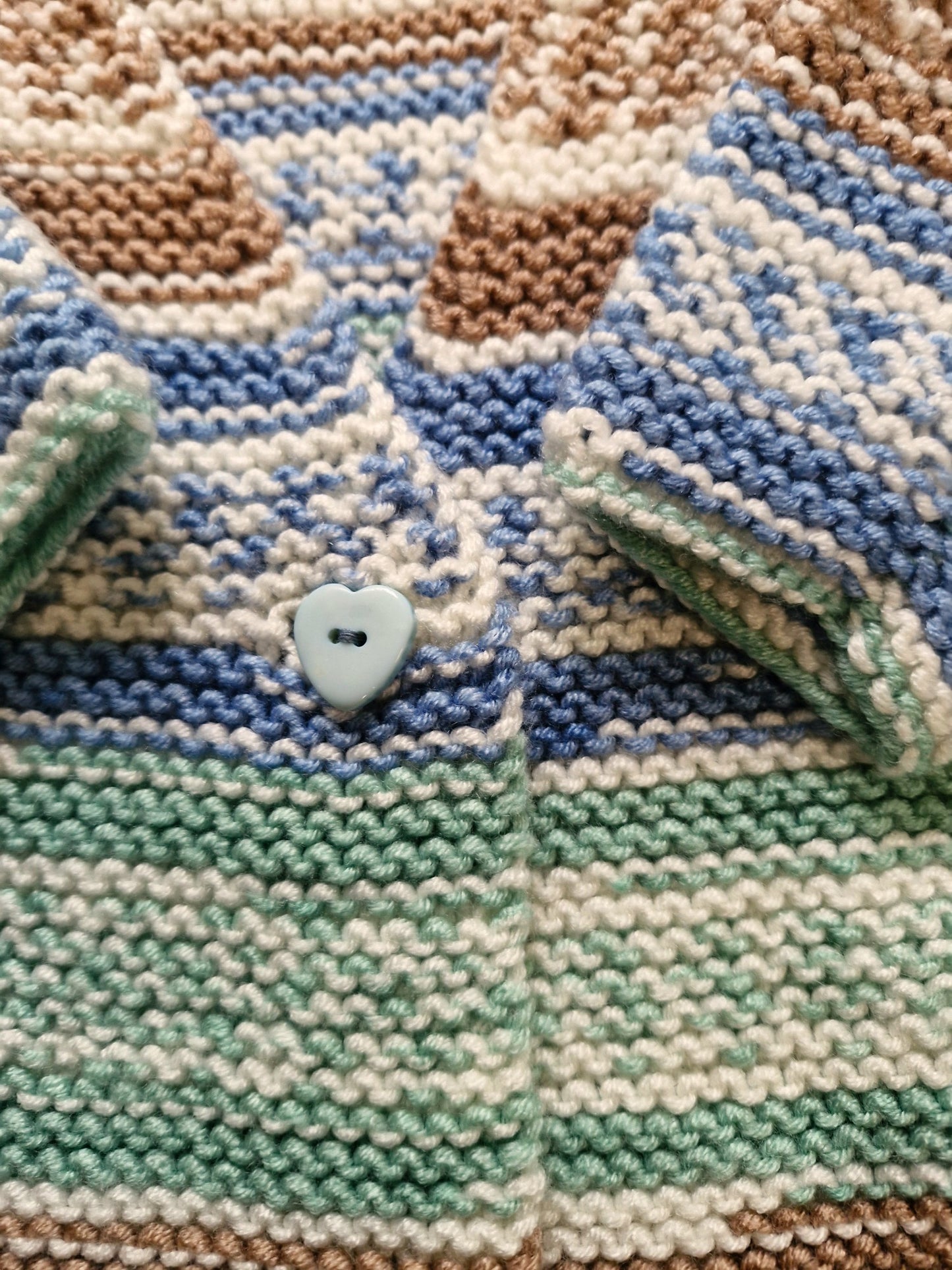 Baby's Hand Knitted Fair Isle Jacket/Coat