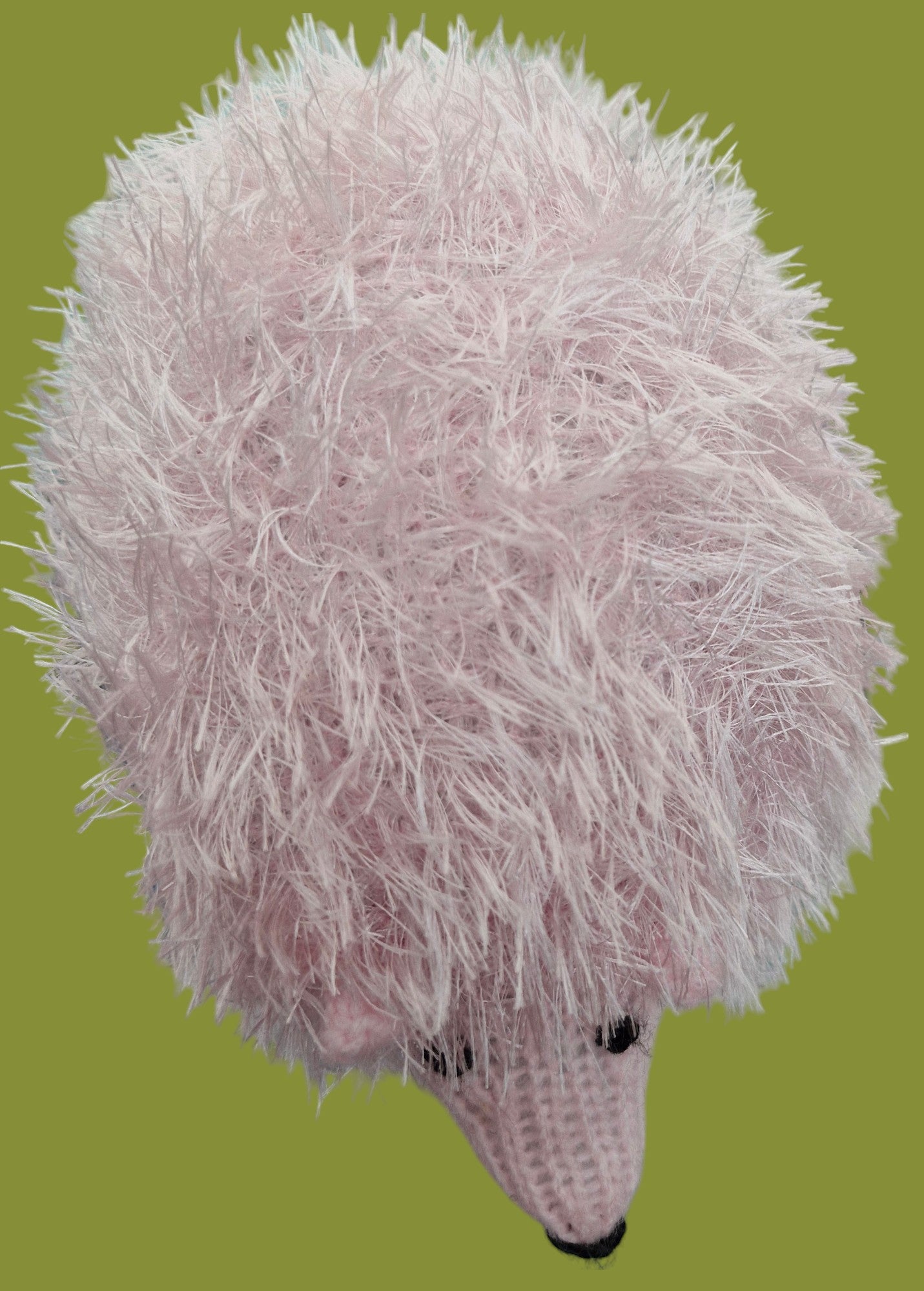 Handmade Knitted Hedgehog - Chunky Tinsel Pink Soft Toy