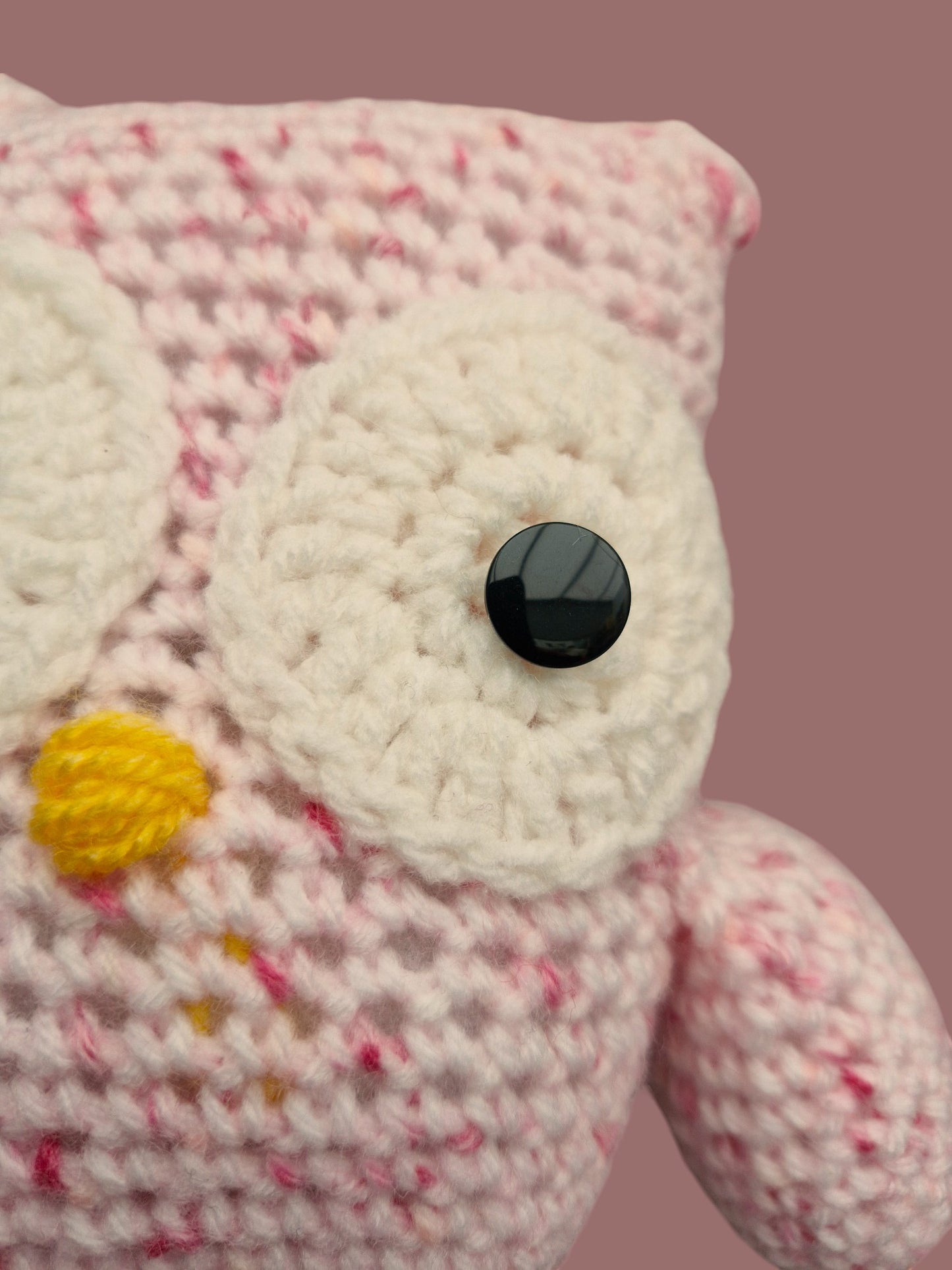 Handmade Crochet Owl - DK Pinks Soft Toy