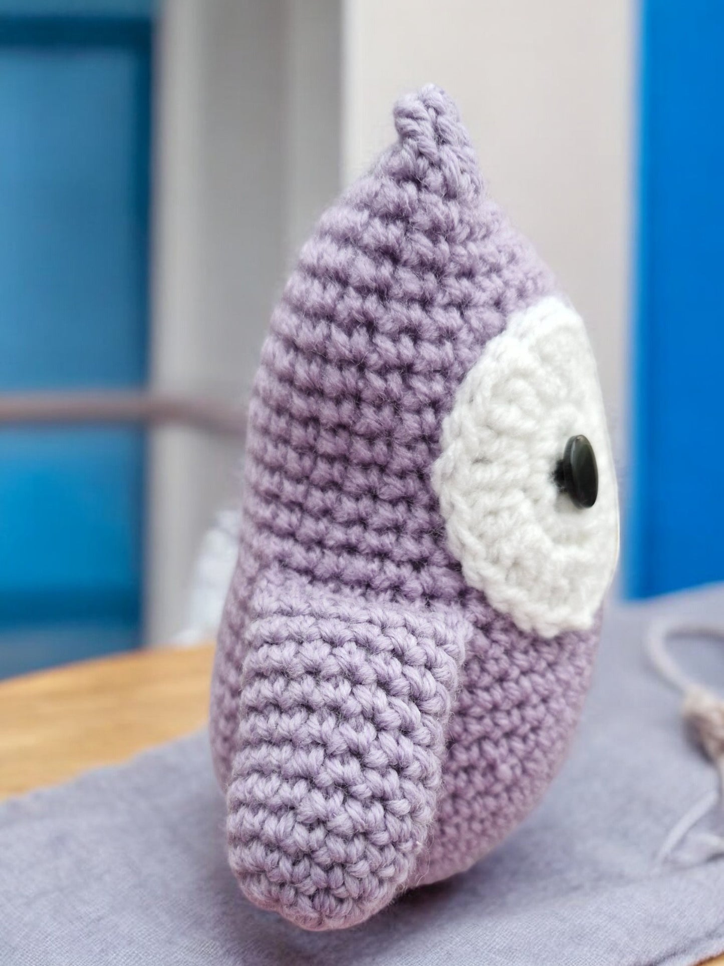 Handmade Crochet Owl - Purple DK Soft Toy