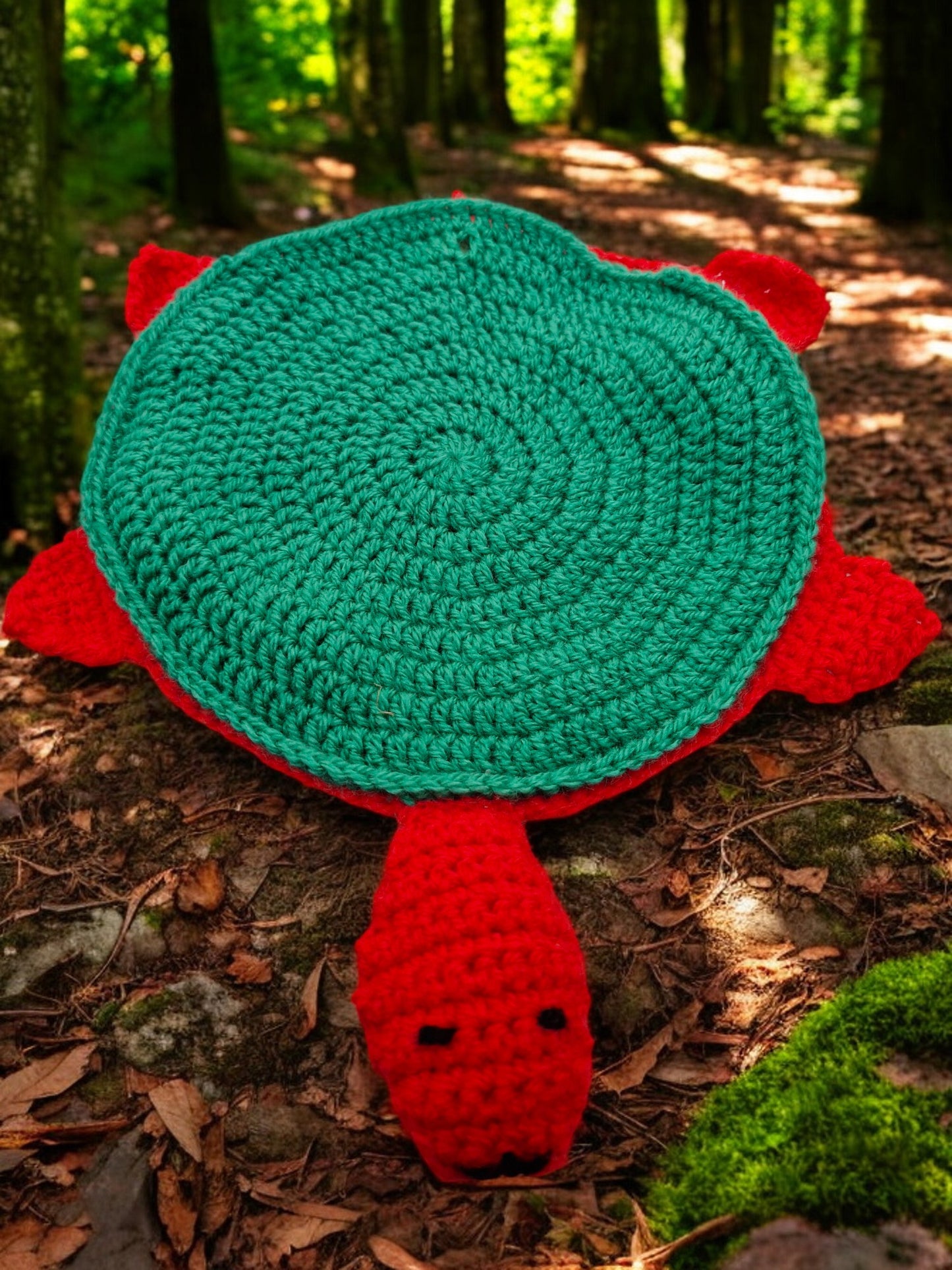 Handmade Crochet Turtle and Babies Memory Game - Soft Toy