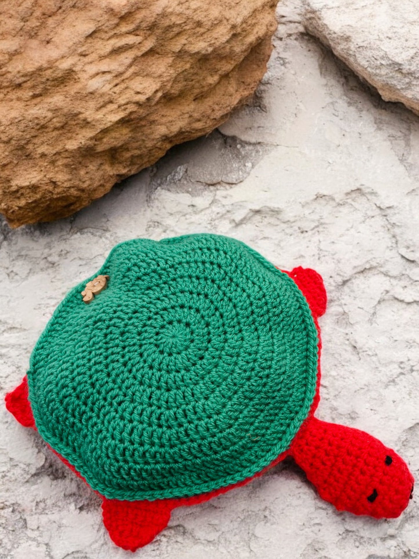 Handmade Crochet Turtle and Babies Memory Game - Soft Toy