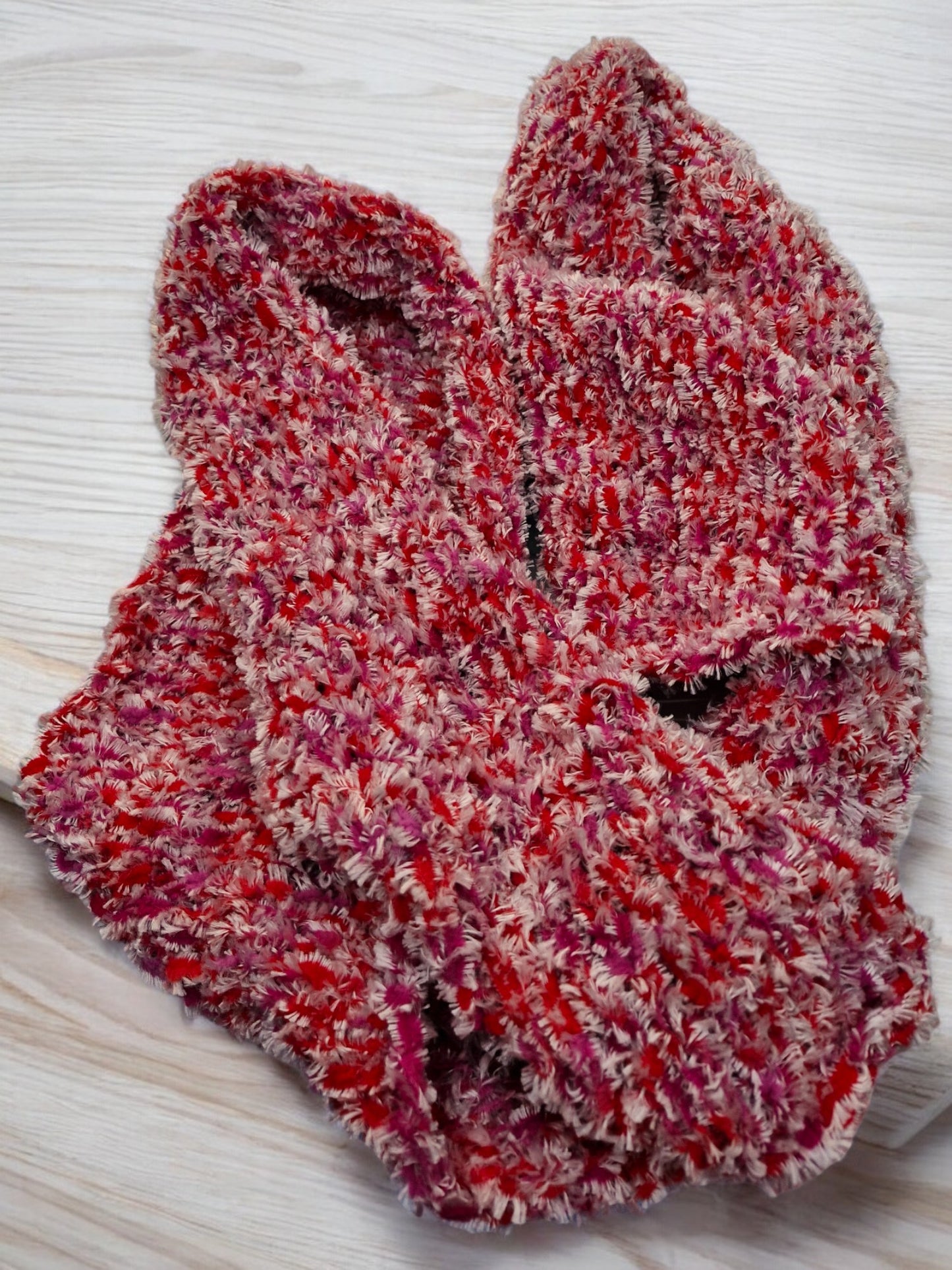 Adult's Handmade Knitted Stocking Stitch Long Scarf in Chunky